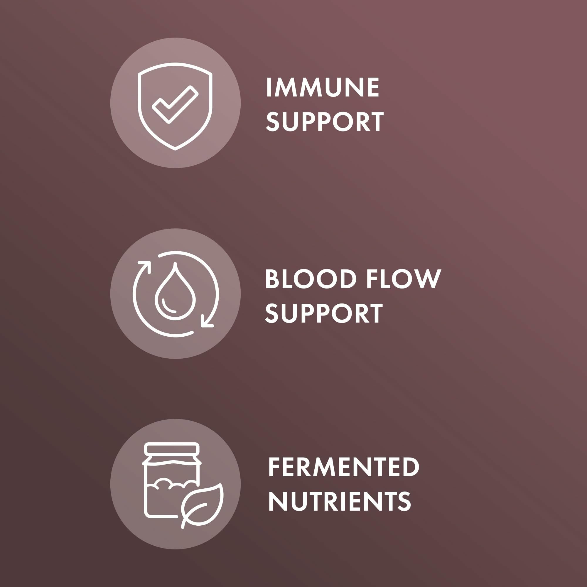 Dr. Mercola Ajo Negro Fermentado – etiqueta del producto con información de calidad.