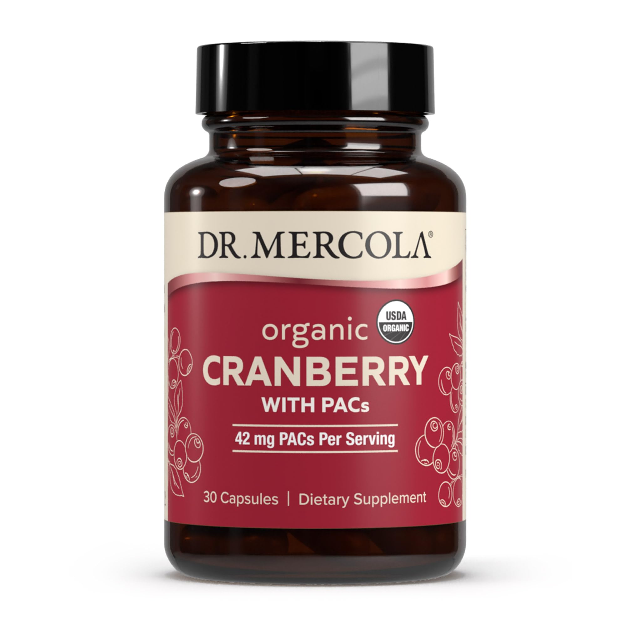 Dr. Mercola Arándano orgánico con PACs: suplemento antioxidante diario