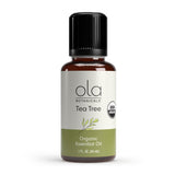 Dr. Mercola Aceite Esencial de Árbol de Té — botella, aroma natural y uso aromaterapéutico suave.