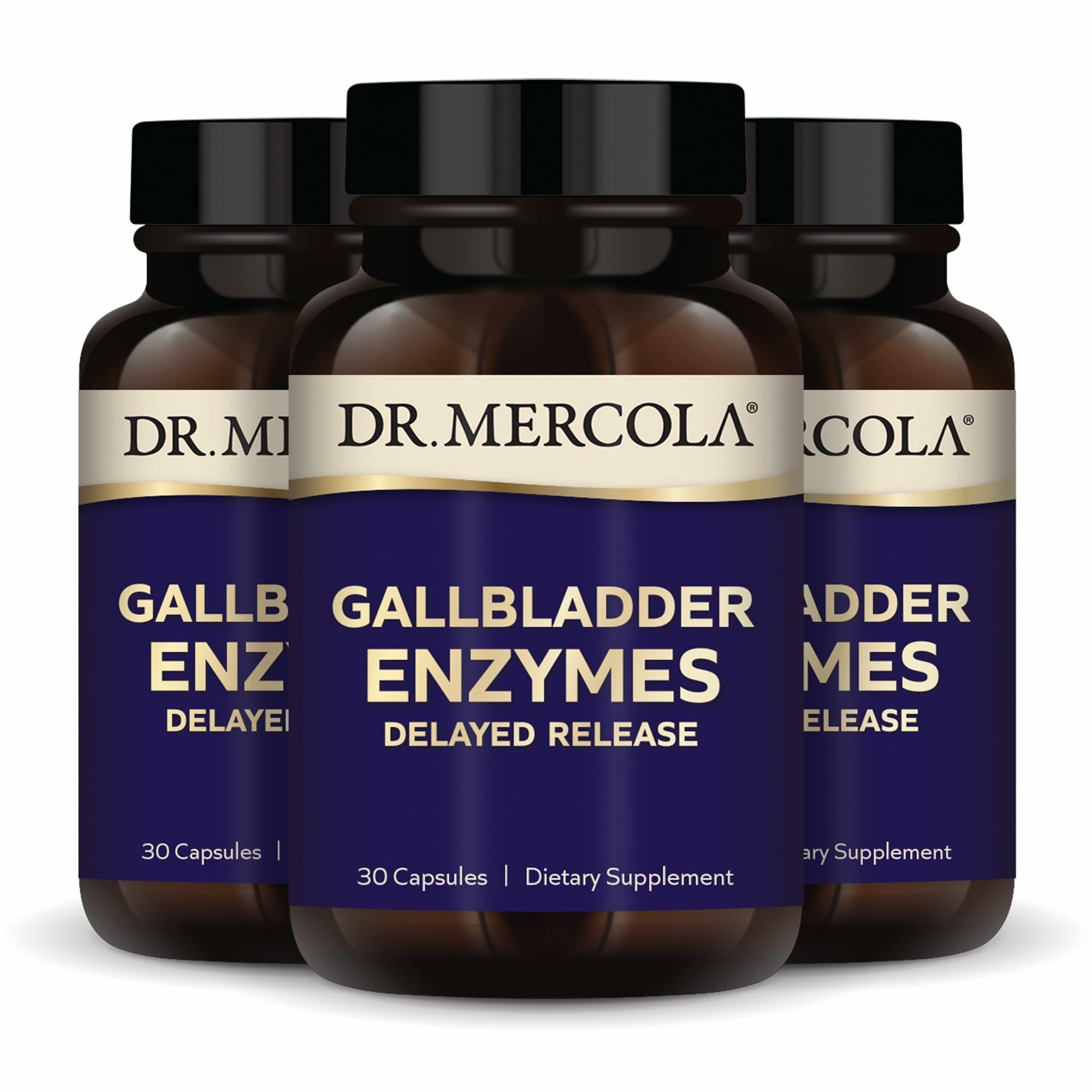 Dr. Mercola Enzimas Vesícula Biliar: cápsulas para apoyar la digestión de grasas.