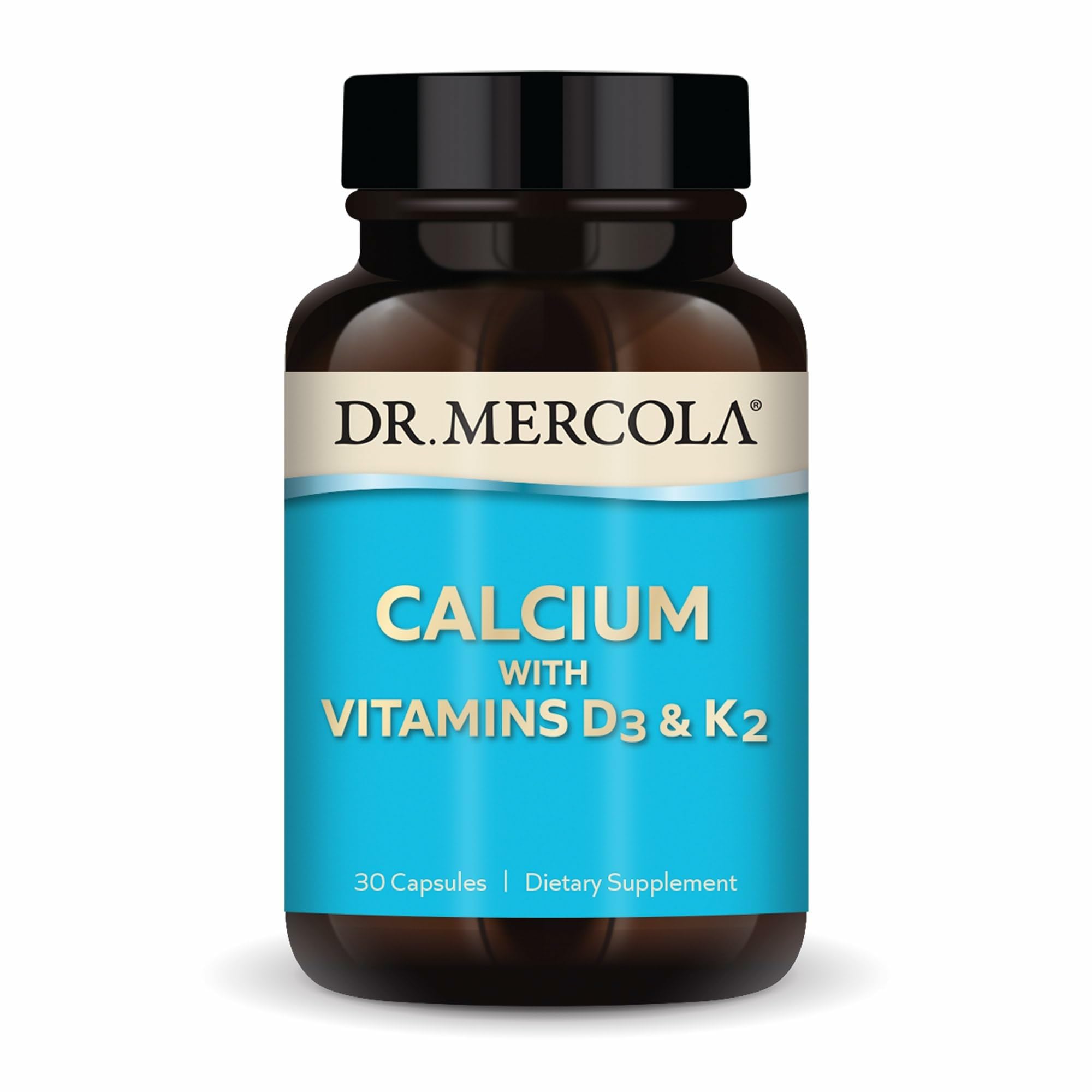 Dr. Mercola Calcio con D3 y K2 en cápsulas para uso diario