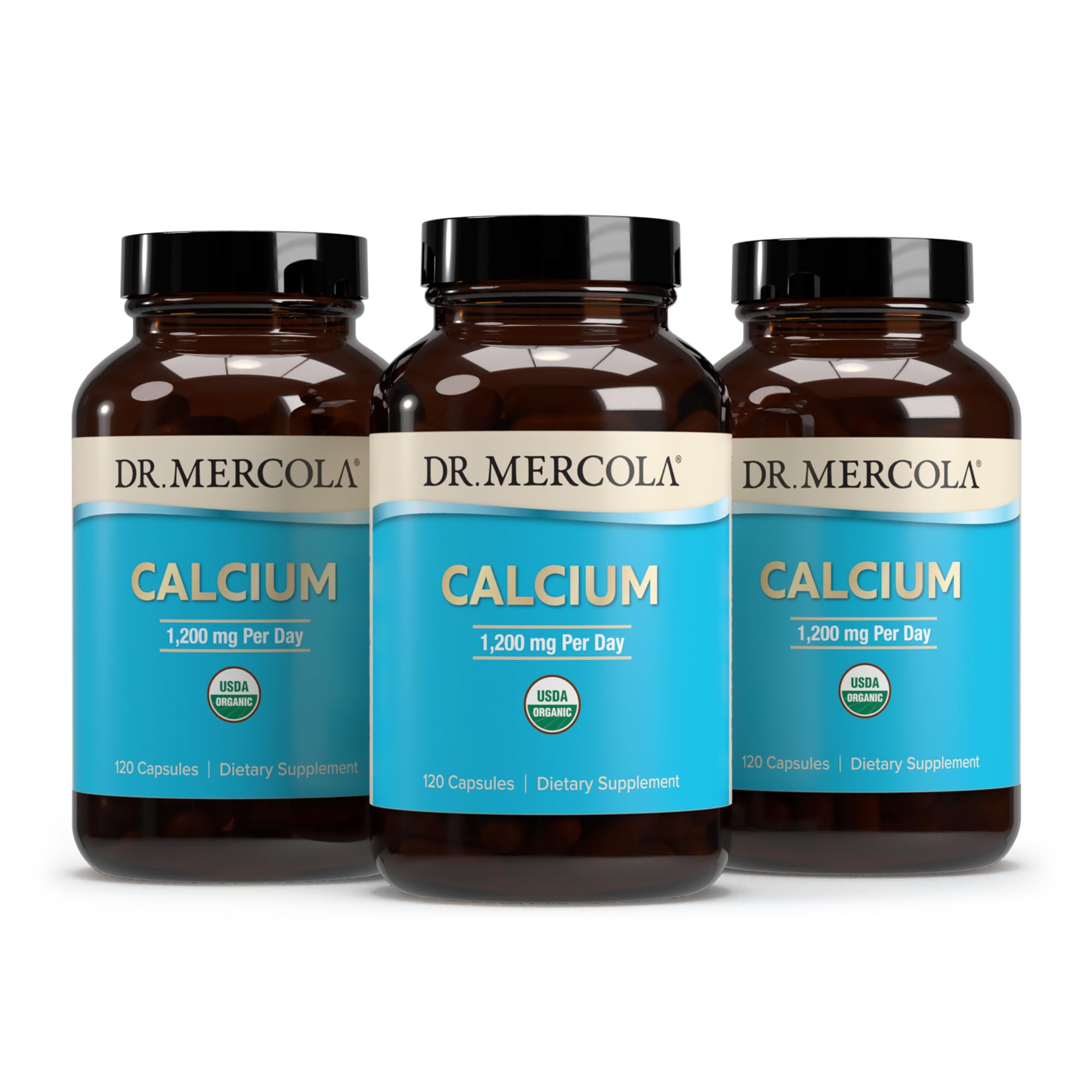 Dr. Mercola Calcio Orgánico: algas rojas calcio bioactivo para salud cerebral.