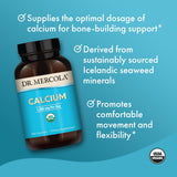 Dr. Mercola Calcio Orgánico: libre de OGM, gluten y soja.