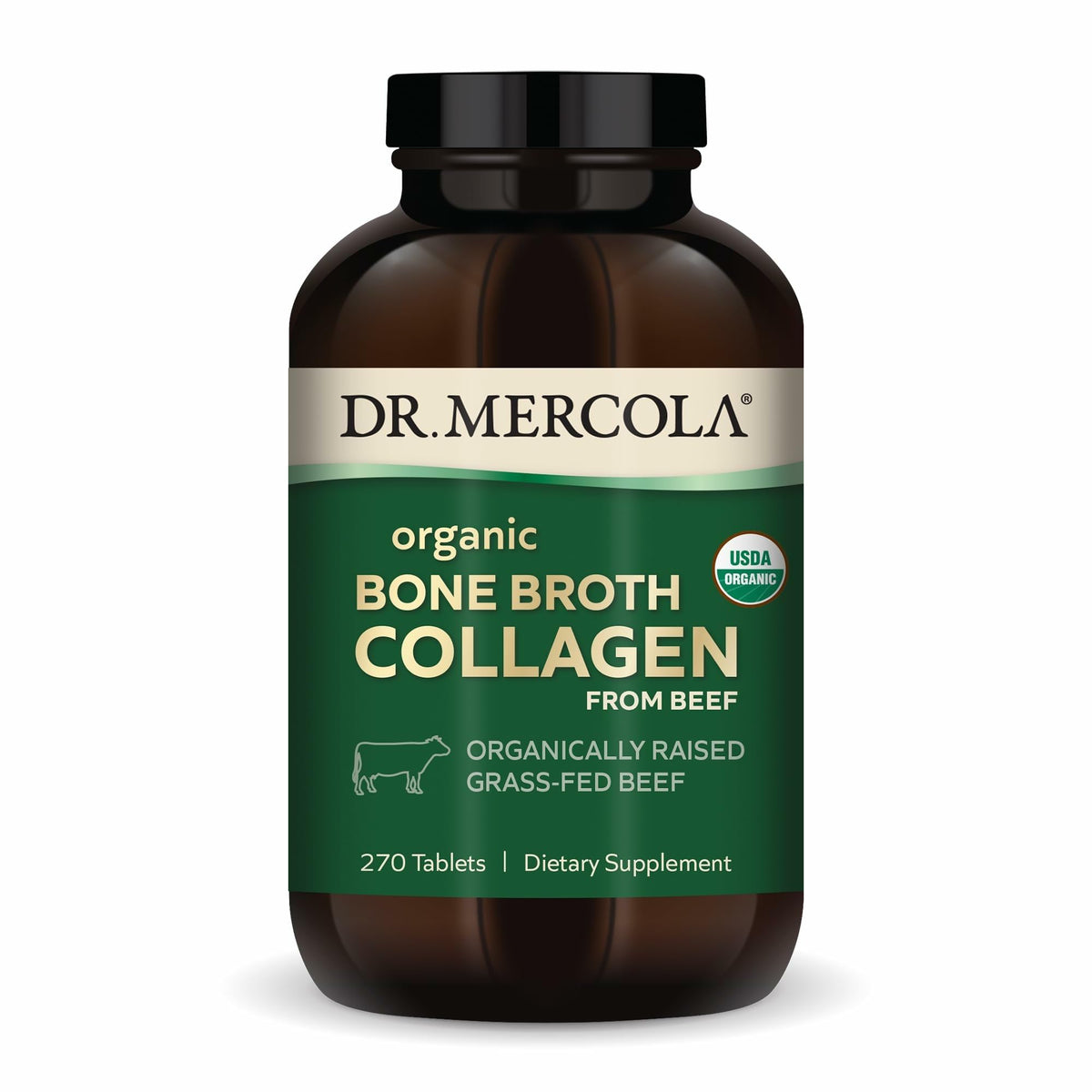 Dr. Mercola Caldo de Hueso Orgánico en tabletas para articulaciones y piel