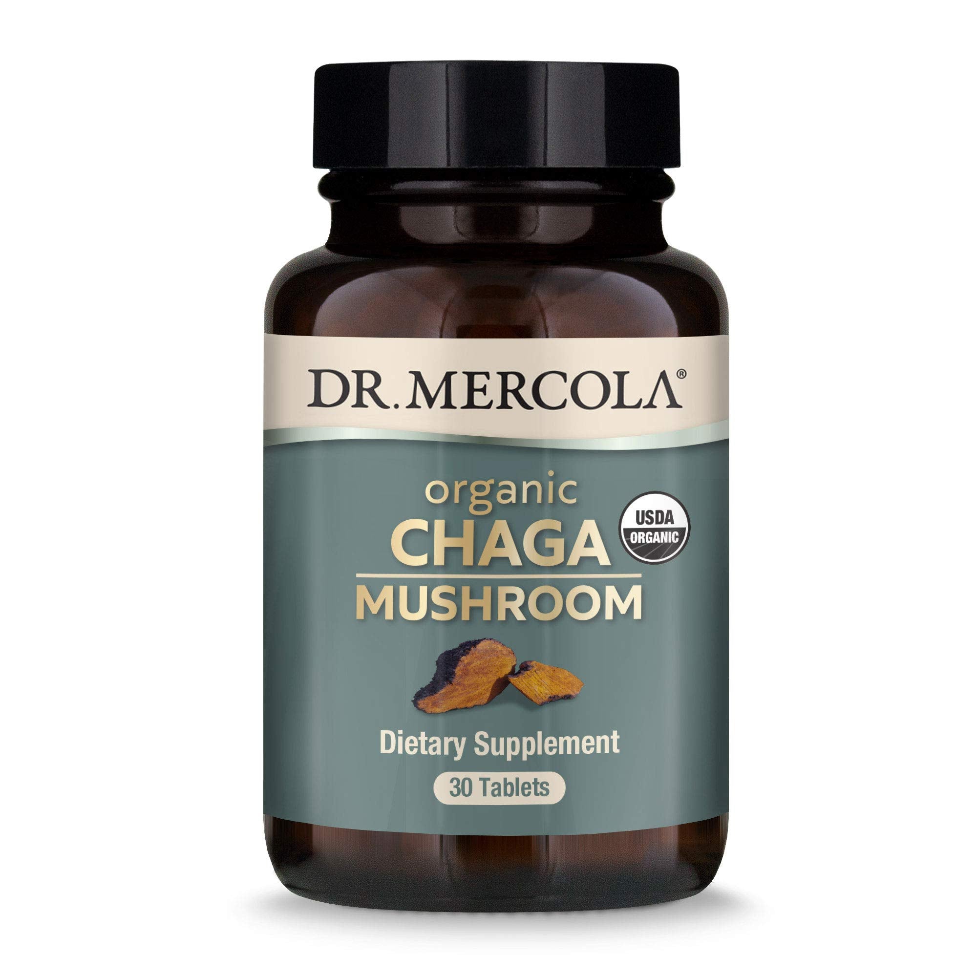 Dr. Mercola Chaga: extracto orgánico para apoyo inmune y balance antioxidante.
