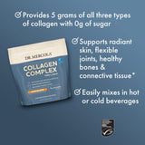 Dr. Mercola Collagen Complex Powder colágeno marino del bacalao salvaje para soporte de tejidos.