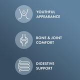Dr. Mercola Collagen Complex Powder mezcla vainilla para sabor agradable sin azúcares añadidos.