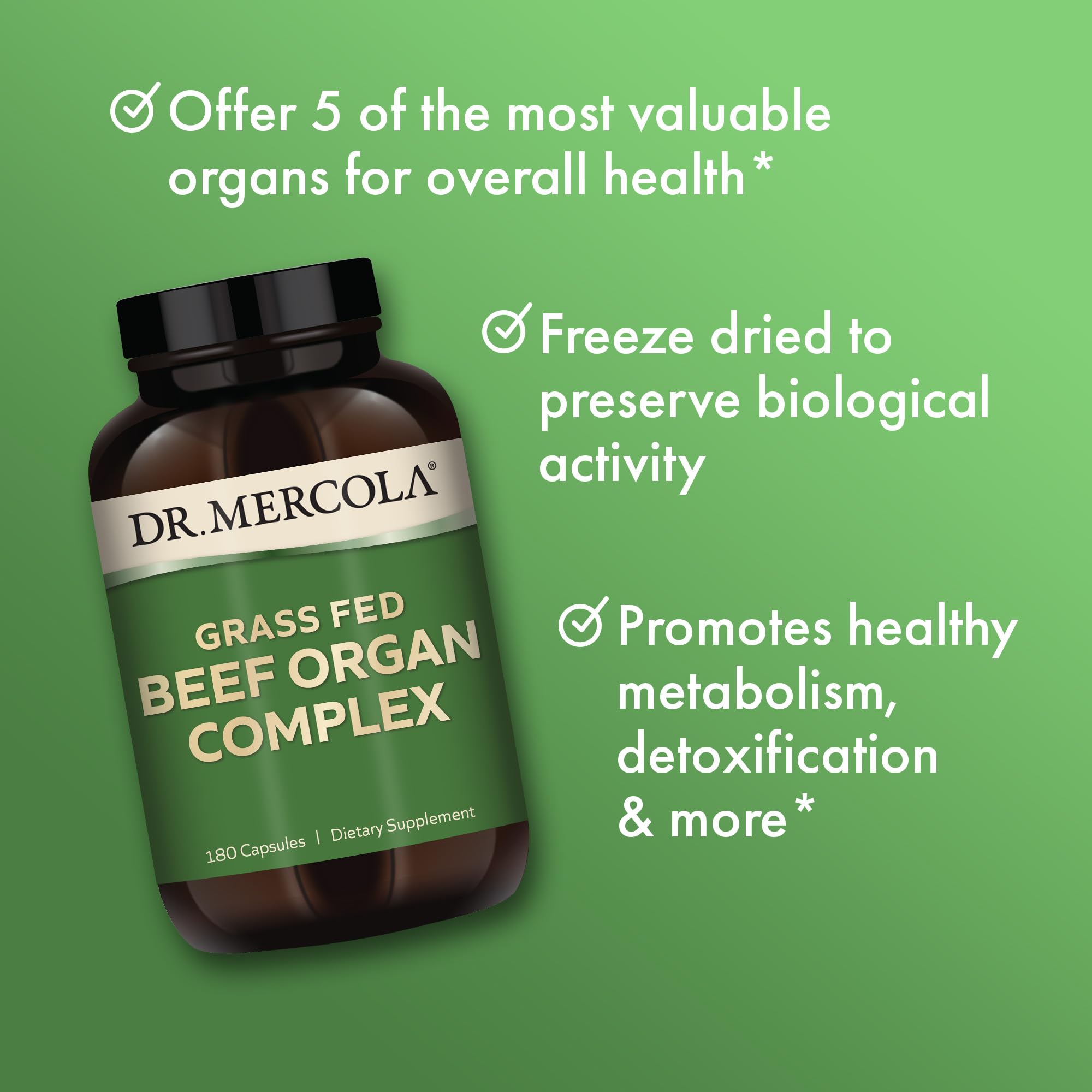 Dr. Mercola Complejo de Órganos: proceso de congelado que preserva nutrientes esenciales.