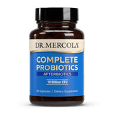 Dr. Mercola Complete Afterbiotics en cápsulas, opción para apoyar la salud digestiva diaria.