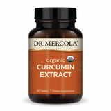 Dr. Mercola Curcumina orgánica en botella, apoyo diario para articulaciones y movilidad.