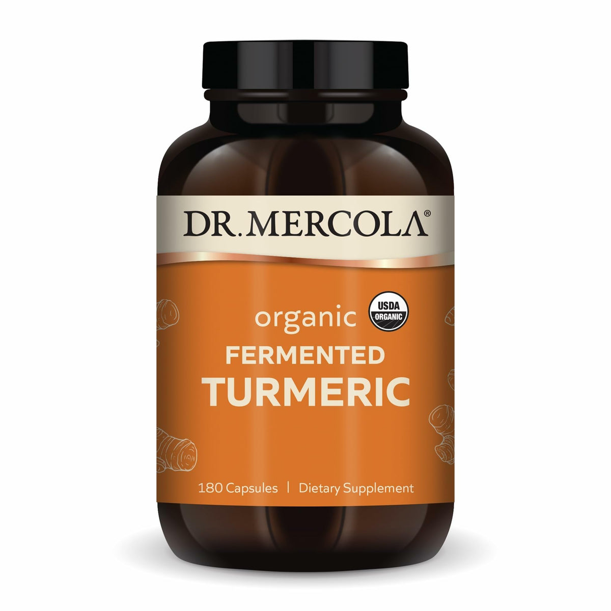 Dr. Mercola Curcuminoides fermentados en frasco; cápsulas para uso diario