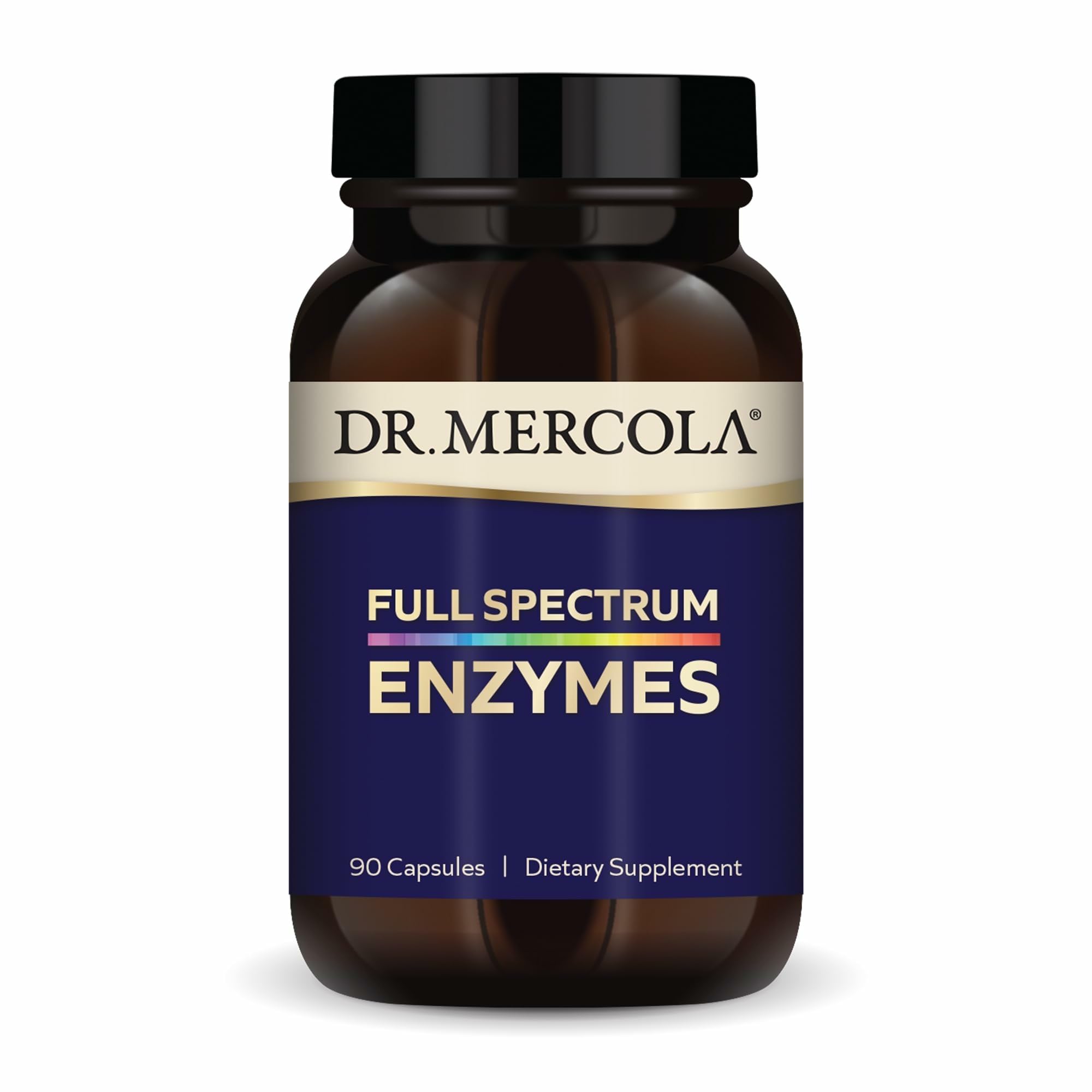 Dr. Mercola Enzimas de Espectro Completo: botella para uso diario