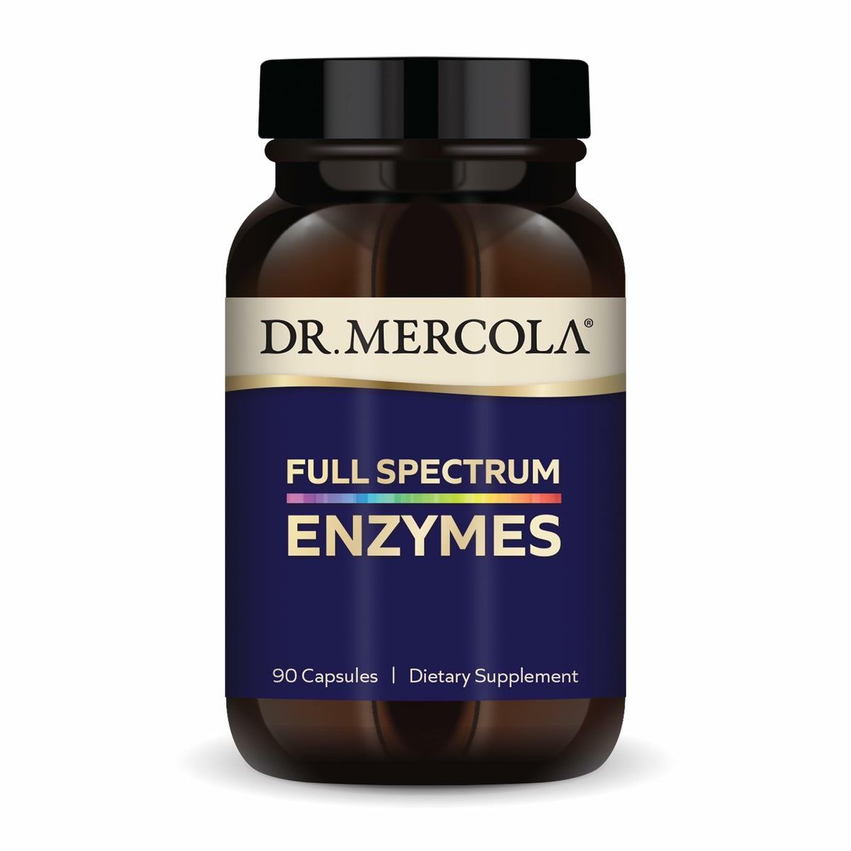 Dr. Mercola Enzimas de Espectro Completo: botella para uso diario