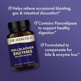 Dr. Mercola Enzimas pancreáticas con amilasa y lipasa, fórmula en cápsulas
