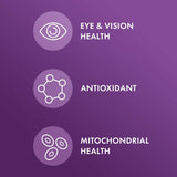 Dr. Mercola Eye Support, cápsulas en mano, formato cómodo para la rutina diaria.
