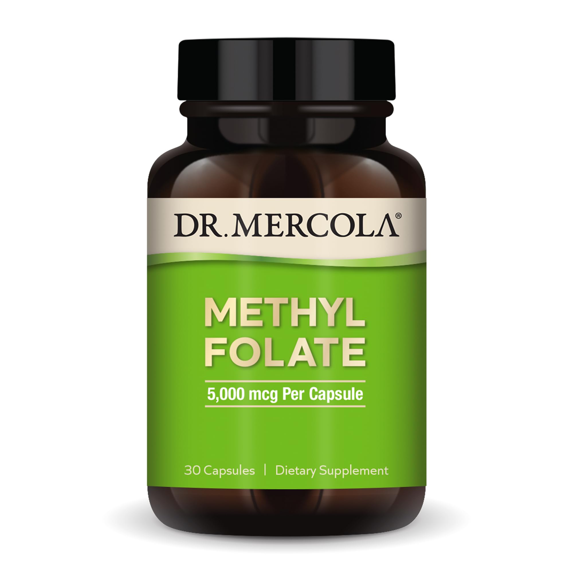 Dr. Mercola Folato 5-MTHF cápsulas: apoyo a detoxificación y salud celular
