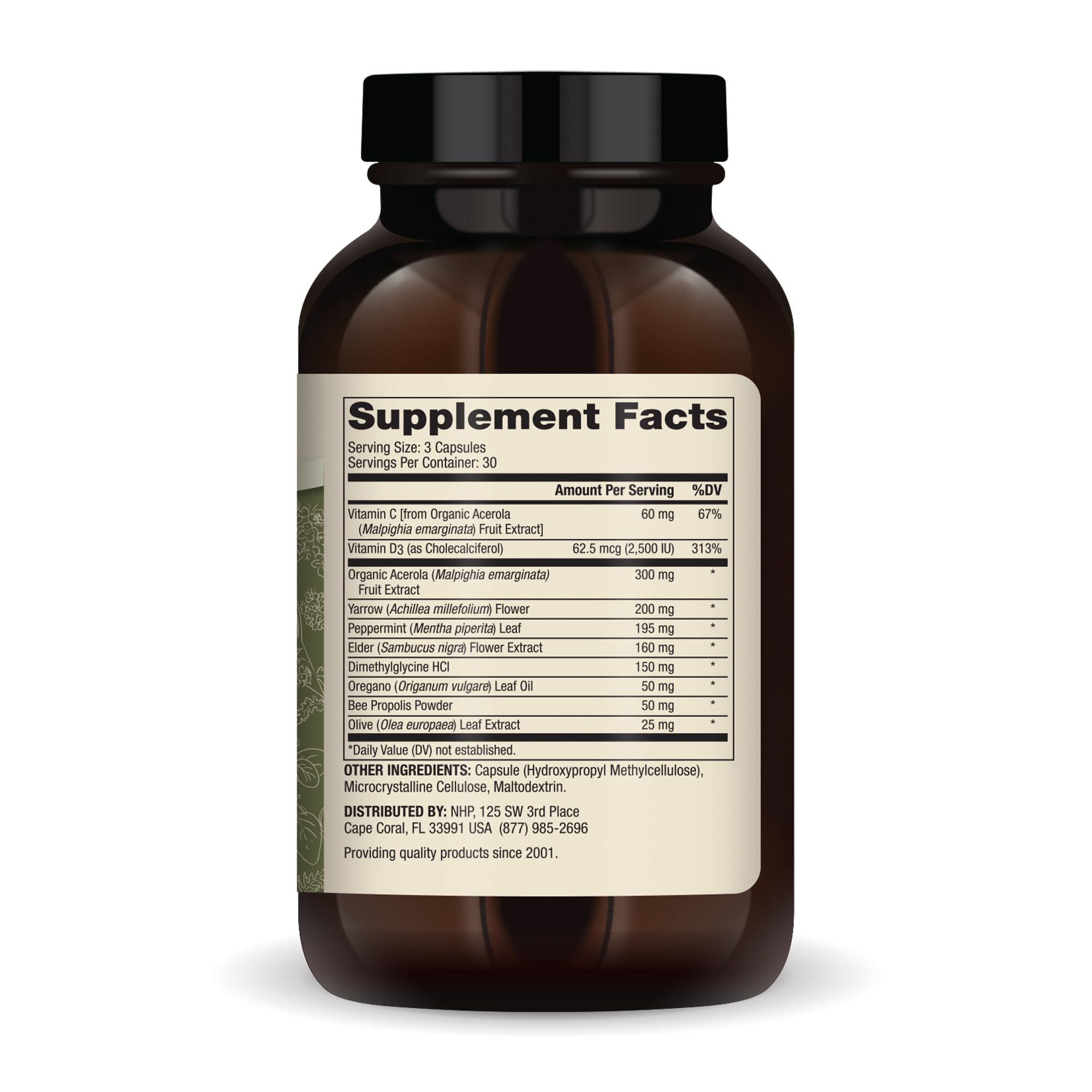 Dr. Mercola Herbal Immune Support: cápsulas vegetales, opción sin alérgenos para tu rutina diaria.