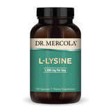 Dr. Mercola L-Lisina: cápsulas 1500 mg en botella, posible apoyo inmunitario.