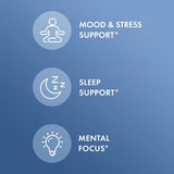 Uso nocturno recomendado para el sueño con Dr. Mercola L-Theanine GABA.