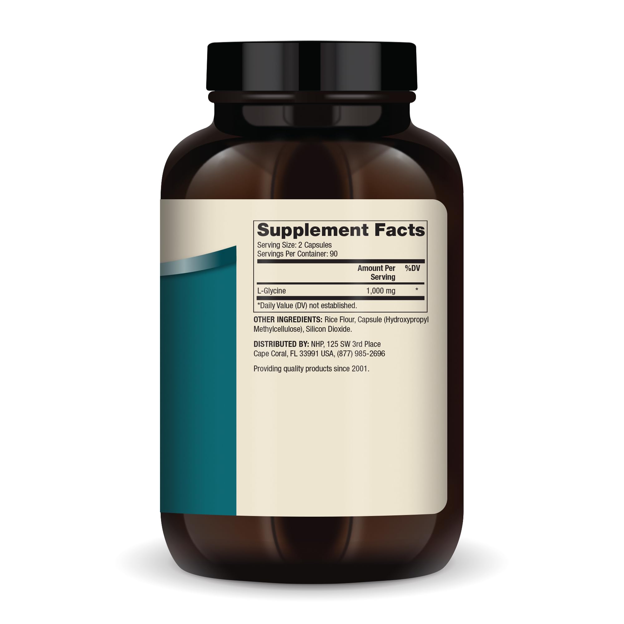 Dr. Mercola L-Glycine cápsulas para uso diario y bienestar
