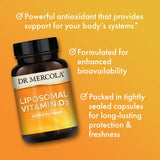 Dr. Mercola Liposomal D3 - empaque, presentación de 90 cápsulas.