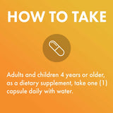 Dr. Mercola Vitamina D3 caja informativa, datos de uso y seguridad.