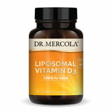Frasco de Dr Mercola Liposomal Vitamina D3 con 30 capsulas para apoyo diario.