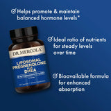Dr. Mercola Liposomales Pregnenolona DHEA: apertura de cápsulas para fácil dosificación diaria.