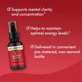 Dr. Mercola Methyl B12 Energy Boost con sabor mora natural.