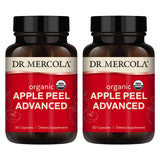 Dr. Mercola Piel de Manzana Orgánica Avanzada en frasco para uso diario.