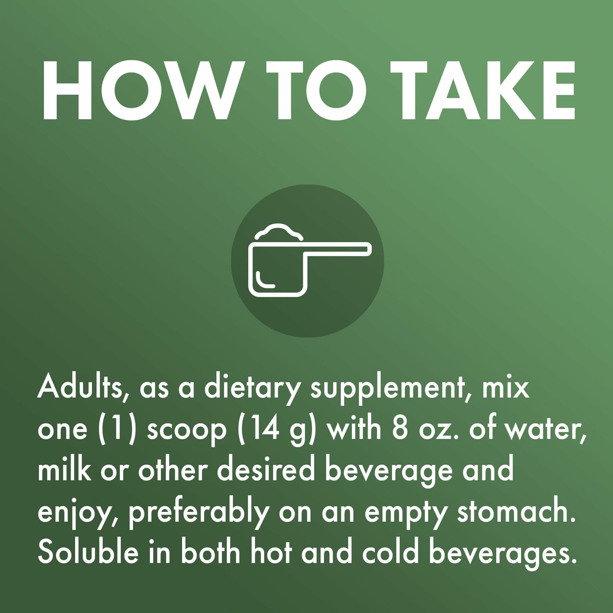 Polvo de caldo orgánico Dr. Mercola, perfecto para bebidas y recetas nutritivas.