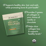 Dr. Mercola Polvo de Caldo Orgánico, sin sabor artificial y sin aditivos.