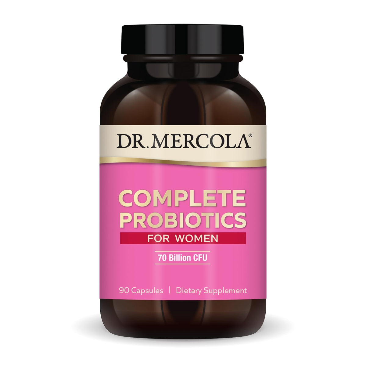 Dr. Mercola Probióticos Completos para Mujeres: botella para apoyo digestivo diario