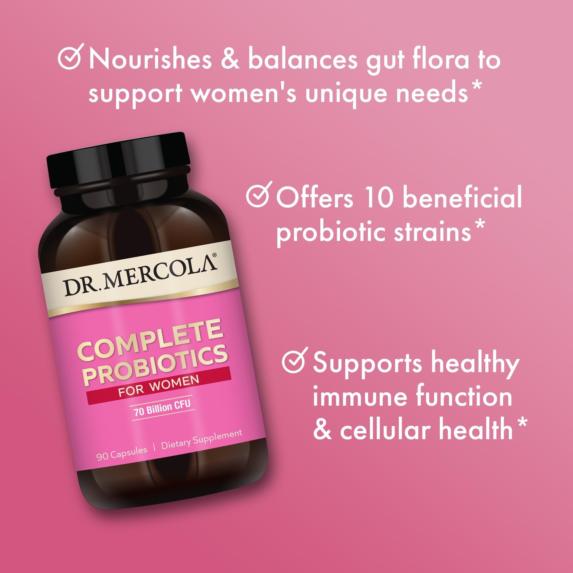 Dr. Mercola Probióticos Completos para Mujeres: uso diario recomendado