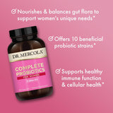 Dr. Mercola Probióticos Completos para Mujeres: uso diario recomendado