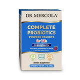 Dr. Mercola Probióticos para niños, empaque visible, apoyo digestivo diario.