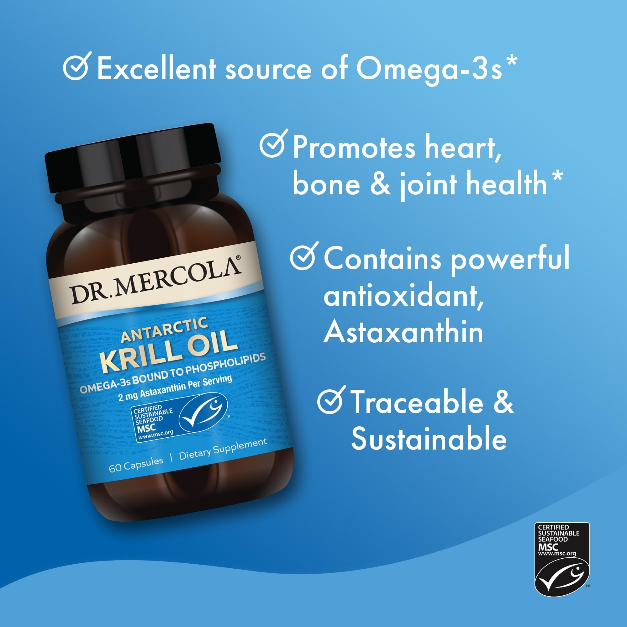 Proceso de selección de krill de alta pureza en Dr. Mercola.