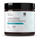 Dr. Mercola Pure Power Creatine Monohidrato en lata, soporte para la fuerza durante entrenamientos