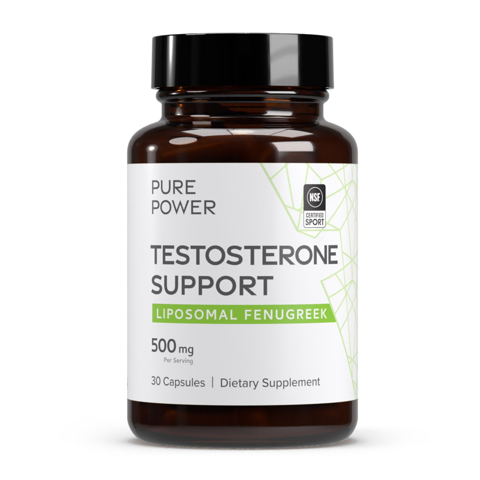 Dr. Mercola Pure Power Fenogreco cápsulas: impulso de energía y salud hormonal.