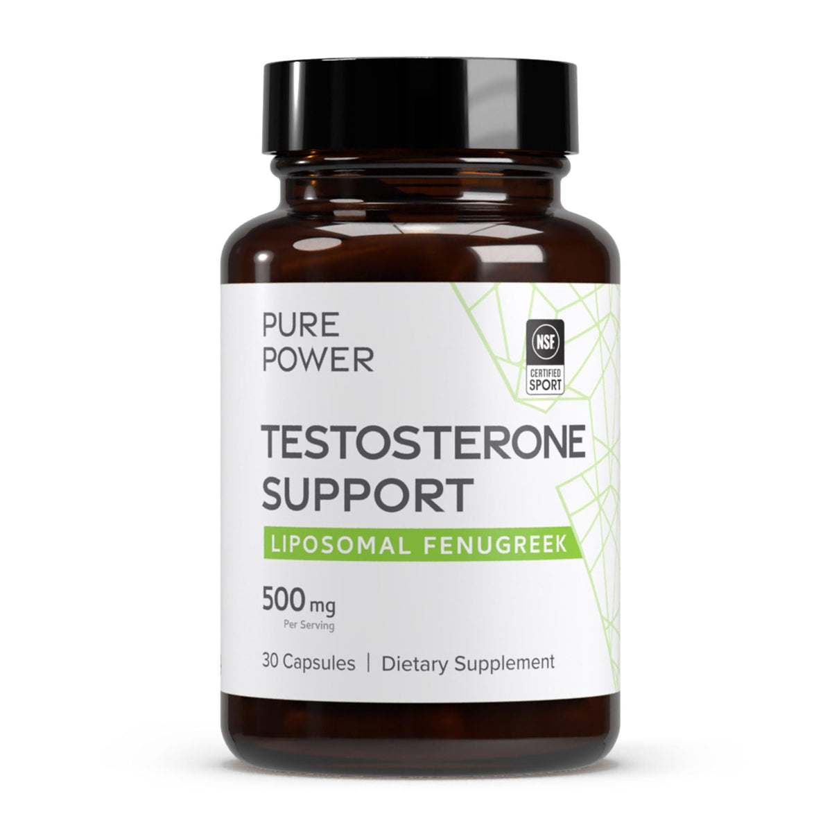 Dr. Mercola Pure Power Fenogreco cápsulas: impulso de energía y salud hormonal.