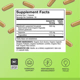 Dr. Mercola Pure Power Fenogreco etiqueta: certificación NSF para deporte.