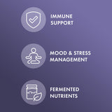 dr mercola sauco organico fermentado: etiqueta clara con dosis.