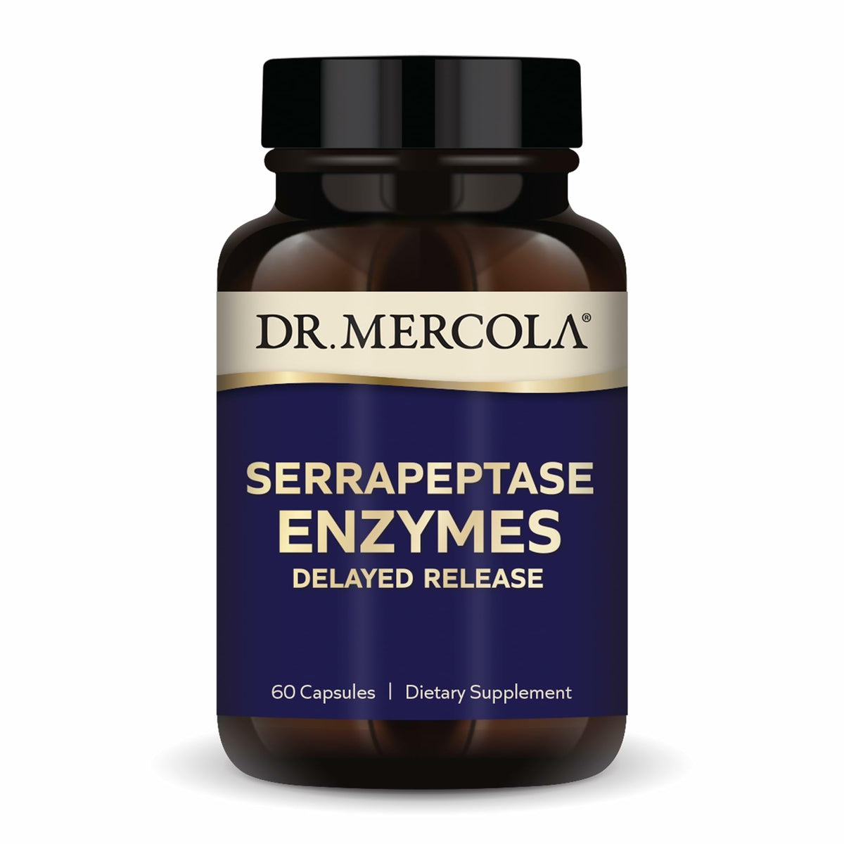 Dr. Mercola Serrapeptase: cápsulas de liberación retardada para uso diario