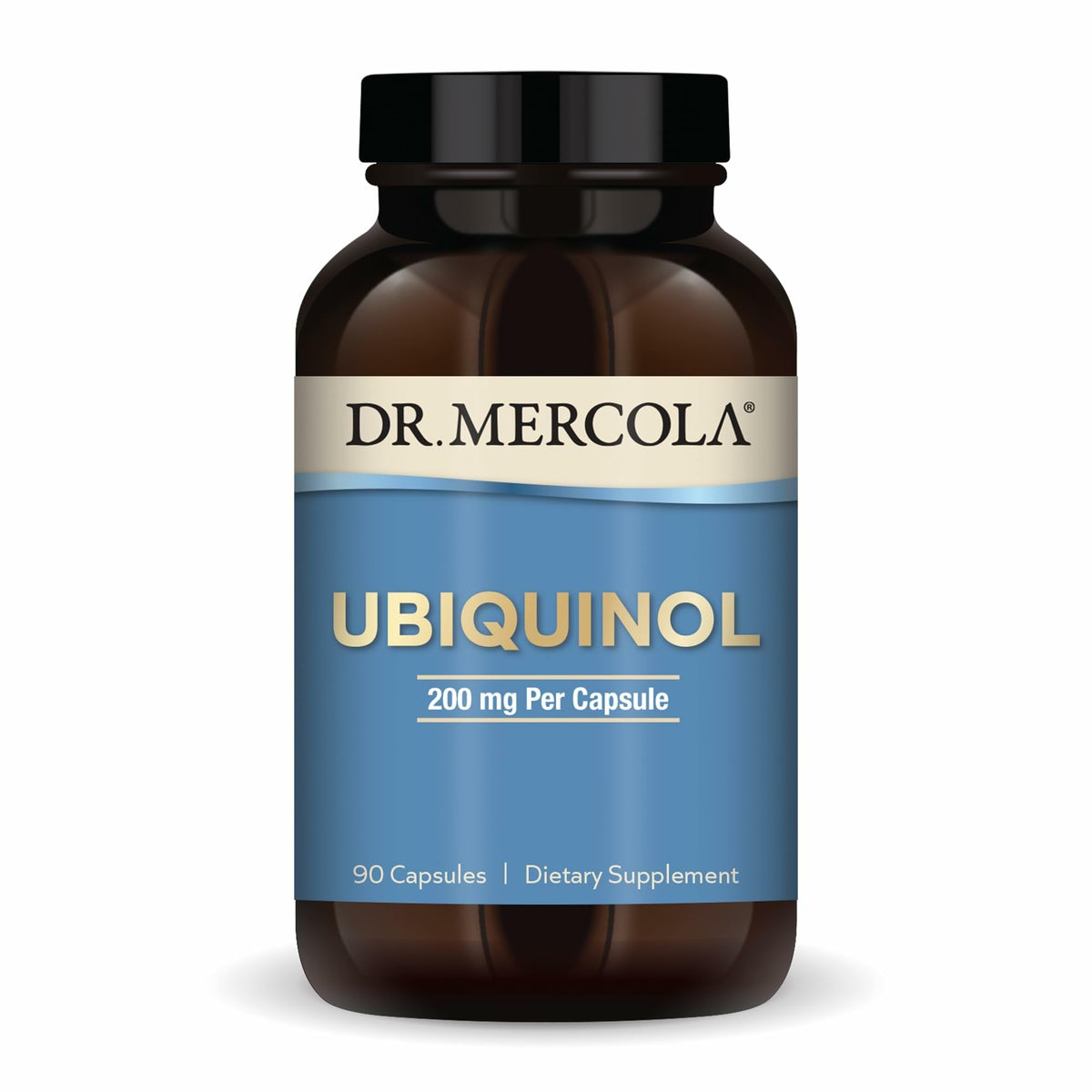 Dr. Mercola Ubiquinol 200 mg en botella para energía diaria