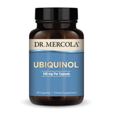 Dr. Mercola Ubiquinol: bote de 30 cápsulas para energía diaria.