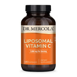 Dr. Mercola Liposomal Vitamina C envase: apoyo inmunitario diario.