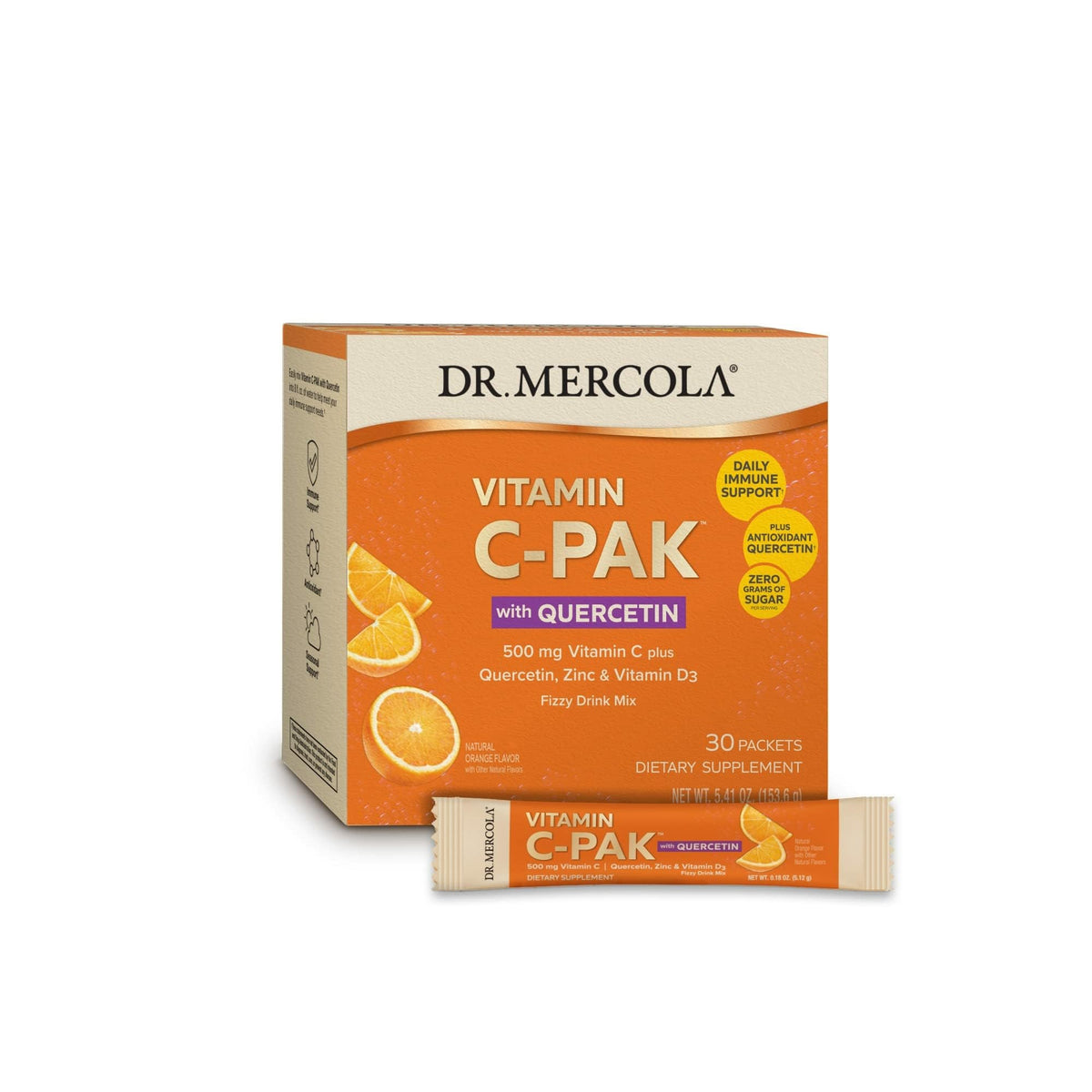 Dr. Mercola Vitamina C-PAK disolución en agua para apoyo diario