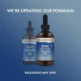 Etiqueta USDA Orgánico en Dr. Mercola Zinc Gotas garantiza pureza