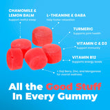 DR. MORITZ Ashwagandha Gummies etiqueta nutricional, ingredientes claros.