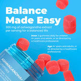 DR. MORITZ Ashwagandha Gummies textura suave, ideal para masticar.